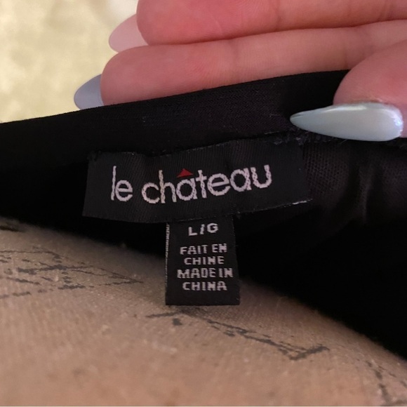 Vintage Le Château Silky A Line Black White Floral Pink Sash Tie Mini Dress - Picture 5 of 5